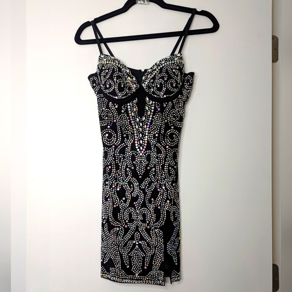 NWOT Rhinestone Embellished Dress